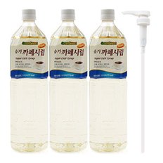 메가커피 대상 NEW 슈가 카페시럽 1.5L 3개 + 전용펌프 1개 설탕시럽