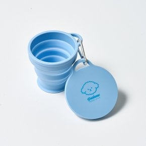펫본 휴대용 실리콘 산책 물컵 BLUE