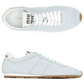 [부산점] 미세하자/미우미우 25FW 스카이블루 플룸 스웨이드 스니커즈 5E114E 054 F0012