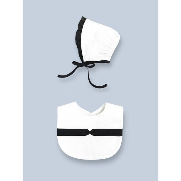 Eentsy Weentsy Bonnet&Bib SET (Off White)