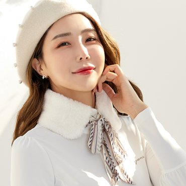 제이제인 퍼머플러 (White)
