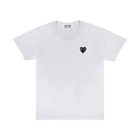 Play Comme des Garcons (W) 플레이 꼼데가르송 블랙 하트 티셔츠 화이트