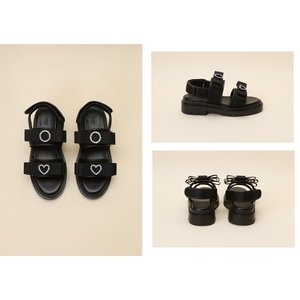 슈콤마보니 Ribbon point sandal(black) DG2AM24011BLK