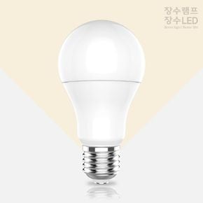 장수램프 LED 벌브 전구 전구색 백열다마 A19 8W E26 X ( 4매입 )