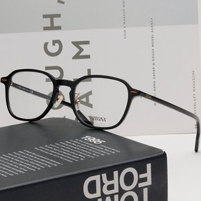 안경테 EZ5255 H 001 가벼운 사각 블랙 얇은 뿔테 데일리 명품