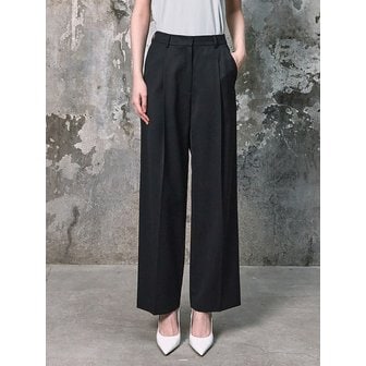 구호 플러스 Signature Semi Wide Pants  Black (KE6221M015)