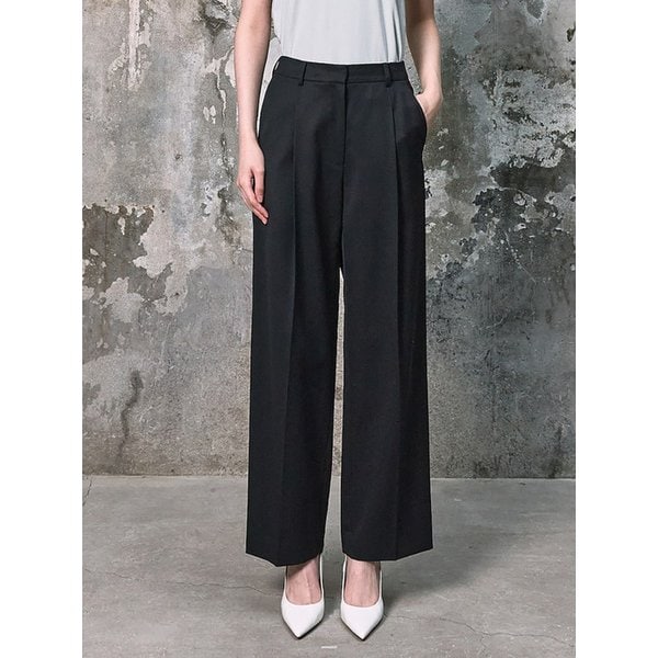 Signature Semi Wide Pants  Black (KE6221M015)