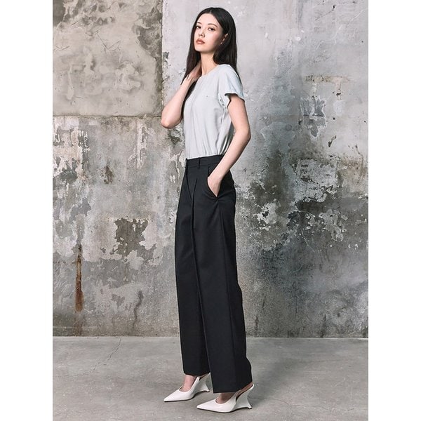 Signature Semi Wide Pants  Black (KE6221M015)