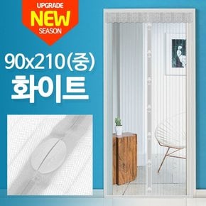 자석모기장 90 x 210 화이트/방문 방충망 방충문 문발