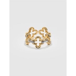 Gothic flower chain ring(freesize)