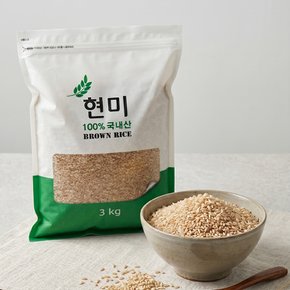 [2025년산/무료배송]현미3kgx2봉/총6kg