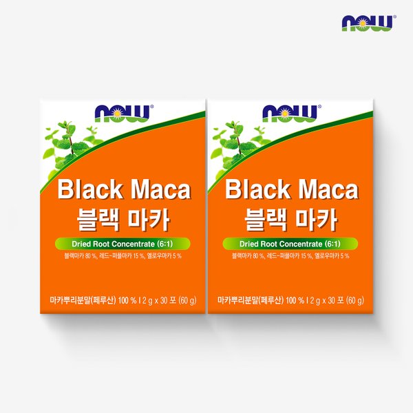 [나우푸드] 블랙마카 30포 x 2박스
