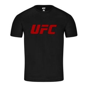 UFC 텐션 빅로고 머슬핏 반팔 티셔츠 블랙 U4SSU2322BK