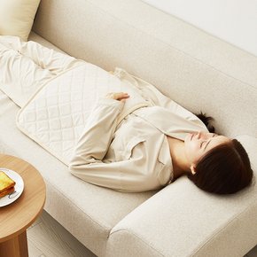 다용도 카본 탄소 온열찜질기 소프트극세사 베이지 중형 40X60