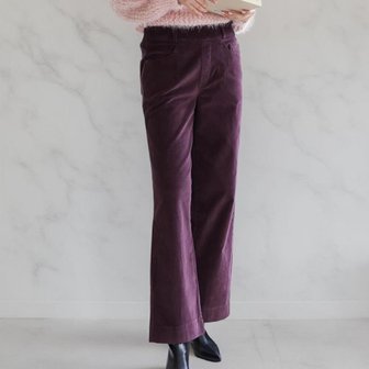 신세계라이브쇼핑 [옷자락] 여성 겨울 기모 바지 코듀로이 세미 와이드 스판 팬츠