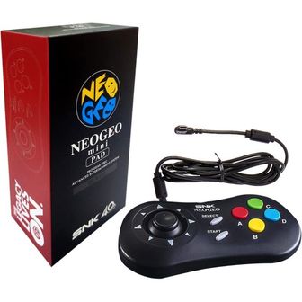  일본 네오지오 미니 NEOGEO Mini PAD 블랙 NEO GEO Mini/NEOGEO Arcade Stick Pro용 SNK 클래식