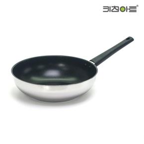 키친 편리한 아트 스텐 프리미엄 블랙 인덕션 궁중팬 28cm 튀김웍 후라이팬 중국팬