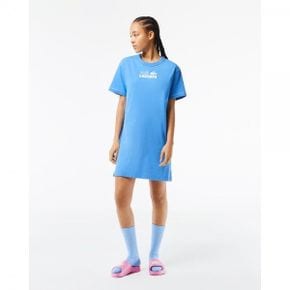 4179831 Lacoste Organic Cotton Print T-Shirt Dress - ETHEREAL