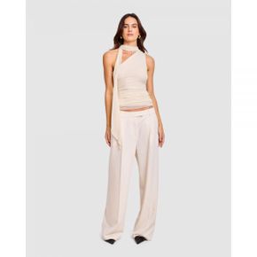 5019921 Chosen By Tuchuzy Low Rise Tailored Pant - Creme