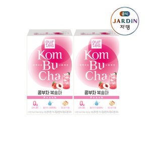 아워티 콤부차 복숭아 10p 2박스