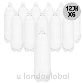 부르르 제로 사이다 무라벨 탄산 음료수 1.5L 12개 X6