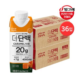 빙그레 더단백 드링크 카라멜 250ml 36팩 / 프로틴 음료