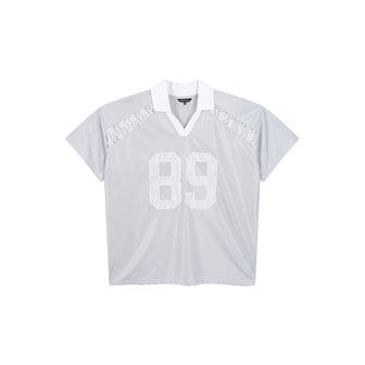 LAP [시흥점] 89레이스 배색 박시티셔츠 AR1CT360