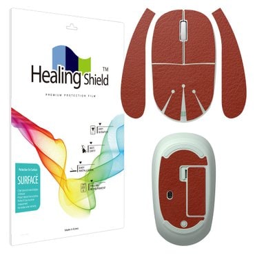 Healing Shield 마이크로소프트 블루투스 5.0 무선 마우스 레더브라운 외부보호필름 세트