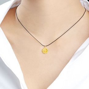 순금 24K 할로우 볼륨 통통 실크줄 목걸이 모음 4종 택1