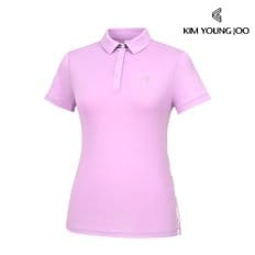 김영주 여성 골프웨어 샤론 카라 반팔 티셔츠 기능성 스포츠