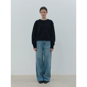 wool sweater (navy)