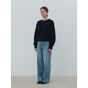 wool sweater (navy)