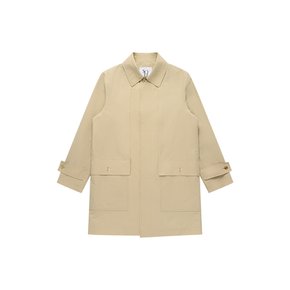 Linen Mac Trench Coat_Beige