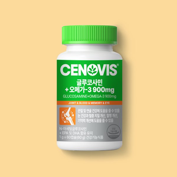 [기한임박 26,04,16]글루코사민+오메가-3 900mg/60캡슐