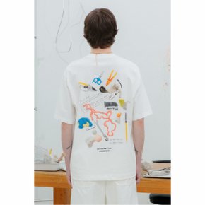 [hk lee x customellow] archive tools tee_CWTAM23486WHX