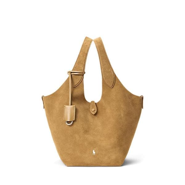 여성 폴로 플레이 스웨이드 미디엄 토트(WAPOBAG0G620447200)
