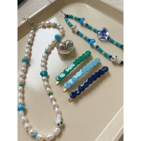 그린무드 클라우드 헤어클립 Green Cloud Hair Clip
