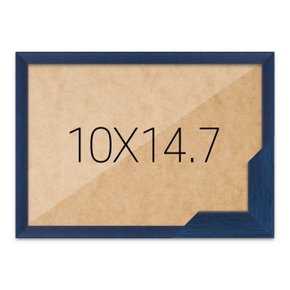 퍼즐액자 10x14.7 고급형 슬림 우드 블루 (누니액자)