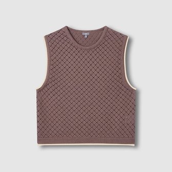 JAJU 여 크로쉐 민소매 니트 J1162027340BS