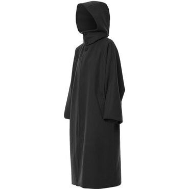 플레어업 Hoodie Balmacaan Long Coat (FL-042_Black)