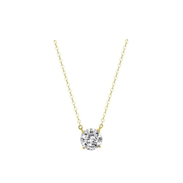 디아나 실버옐로우 목걸이 HNQSVY11889M