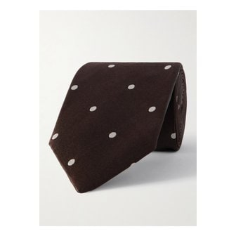 톰포드 8cm 폴카 도트 실크 새틴 넥타이 46376663162880981