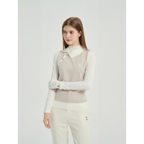 Oblique Fall Knitted Vest