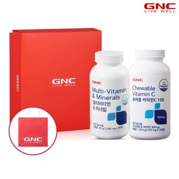 GNC [SSG단독구성 GNC 멀티비타민 선물세트 (멀티비타민60+비타민C125)