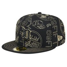 [해외] 1056766 뉴에라 모자 MLB [디트로이트 타이거스] 59FIFTY Day Allover Fitted Hat - Blac