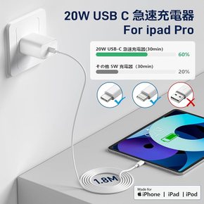 for 아이폰-충전기-정품 20W PD 급속 충전 2 개 세트 2개 USB-C L