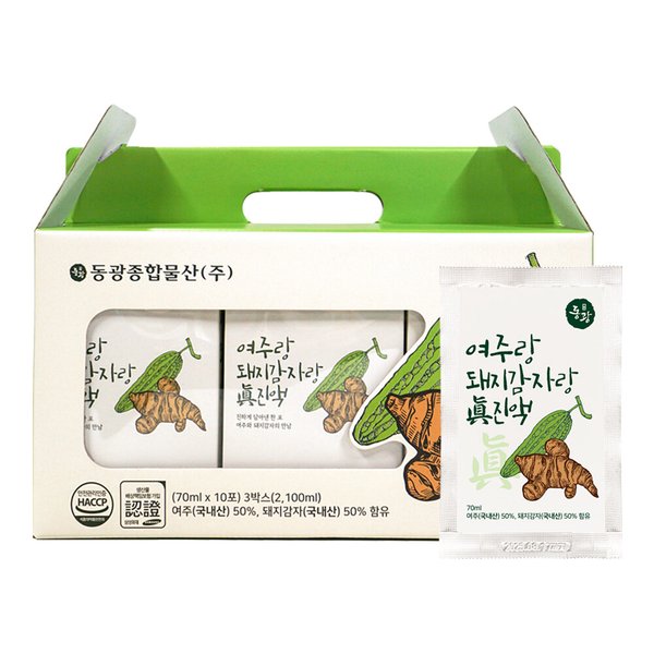 동광 국내산 여주랑 돼지감자랑 진액 70ml X 30포