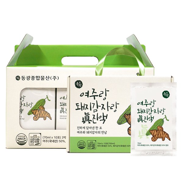동광 국내산 여주랑 돼지감자랑 진액 70ml X 30포
