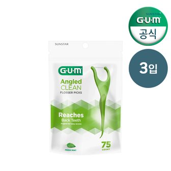 SUNSTAR GUM GUM Y자형 스마트 일회용 치실(75p) 898 3개입