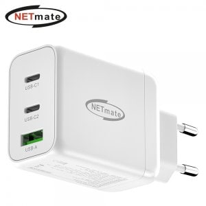  강원전자 넷메이트 NM-GN065W USB PD 65W GaN 초고속 멀티 충전기